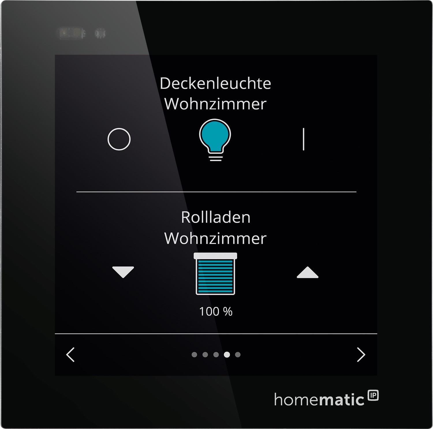 619543-3_HmIPW-Wired-Glasdisplay-V_156736A0_rollo-licht jpg - Produktbild Vorderseite 619543-3_HmIPW-Wired-Glasdisplay-V_156736A0_rollo-licht jpg - Produktbild Vorderseite